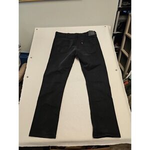 Levi's Jeans Mens 38x32 513 Slim Straight Black Denim